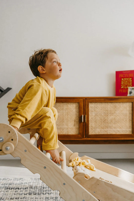 FÉLIX, le pantalon (éponge "miel") Ma boutique