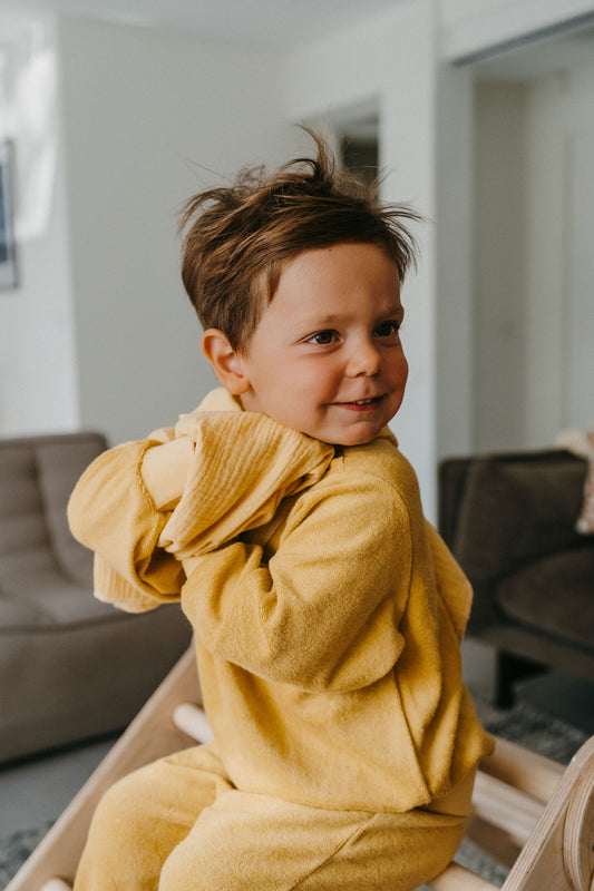 LULU, le sweat rétro (éponge "miel")