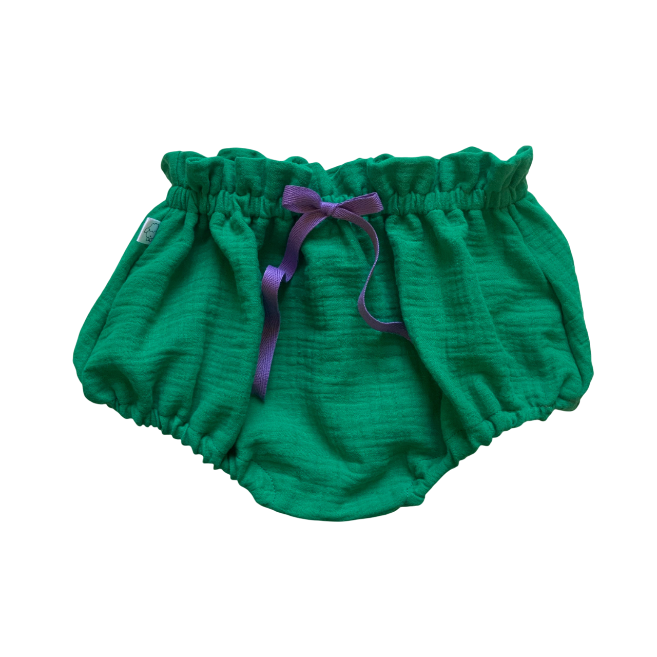 CAPUCINE, la culotte (double gaze "vert printemps")