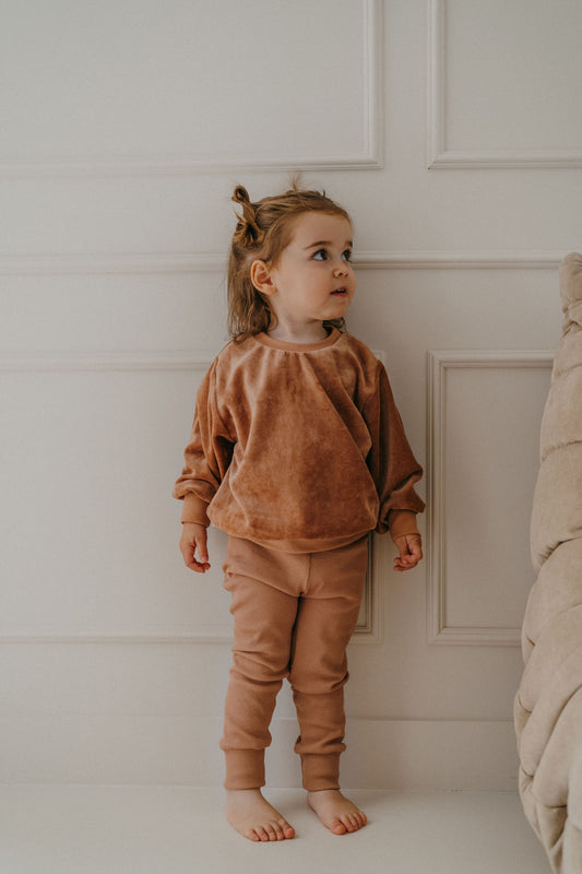 SACHA, le set legging "argile doudou"