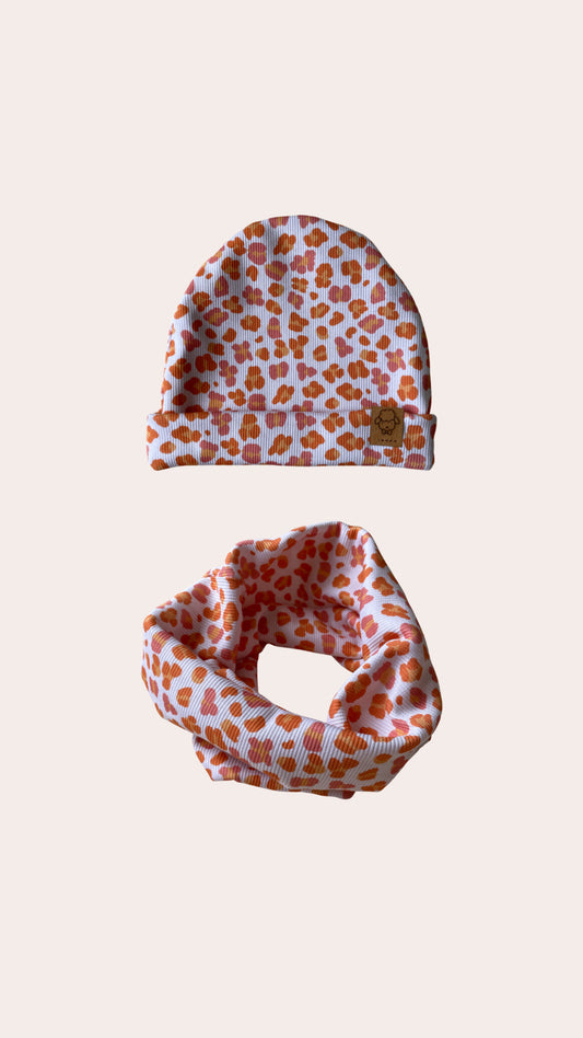 LOUIS, le set bonnet + snood "léomousse"