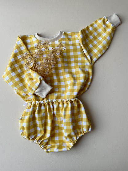 CHARLIE, le set culotte bouffante "pomme vanille"