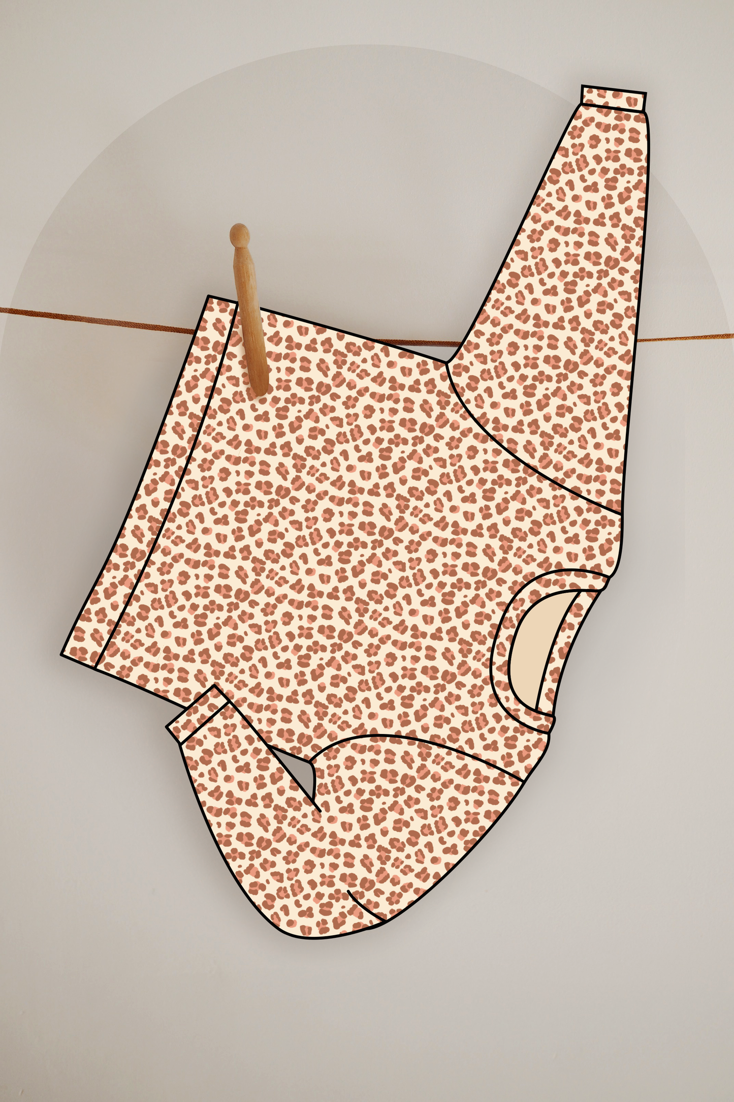 CHARLIE, le set culotte bouffante "léo choco"