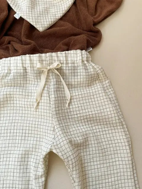 Félix, le pantalon bébé et enfant (0-6 ans) "Carreaux École" Ma boutique