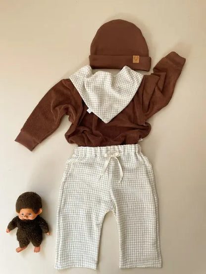 Félix, le pantalon bébé et enfant (0-6 ans) "Carreaux École" Ma boutique
