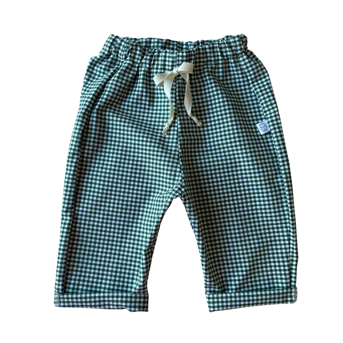 Félix, le pantalon bébé et enfant  (0-6 ans) "Vichy Vert Forêt"