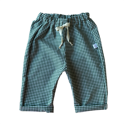Félix, le pantalon bébé et enfant  (0-6 ans) "Vichy Vert Forêt"