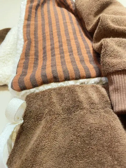 Félix, le pantalon bébé et enfant  (0-6 ans) "Éponge Coton Chocolat" Ma boutique