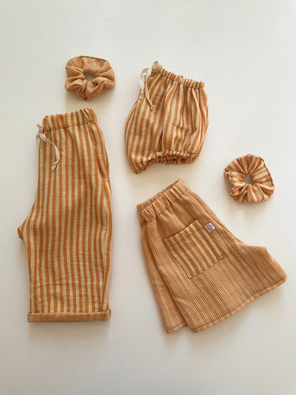 Félix, le pantalon bébé et enfant (0-6 ans) "Rayé Jaune" Ma boutique
