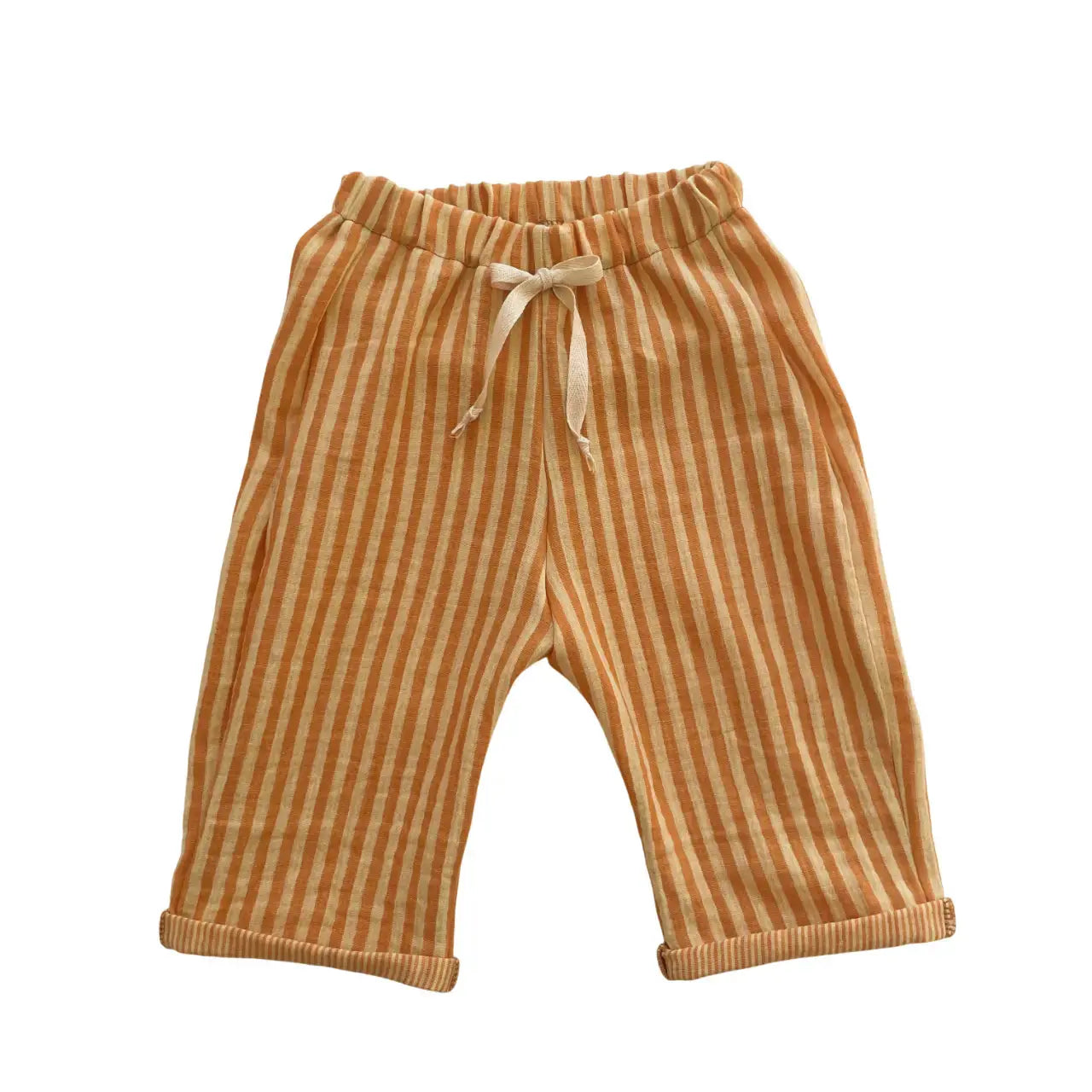 Félix, le pantalon bébé et enfant (0-6 ans) "Rayé Jaune" Ma boutique