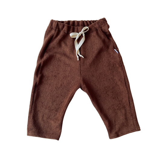 Félix, le pantalon bébé et enfant  (0-6 ans) "Éponge Coton Chocolat"