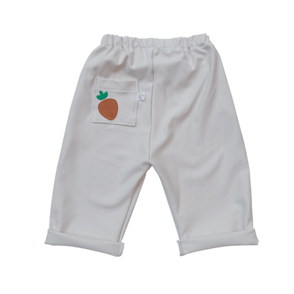 Félix, le pantalon bébé et enfant  (0-6 ans) "fraise"