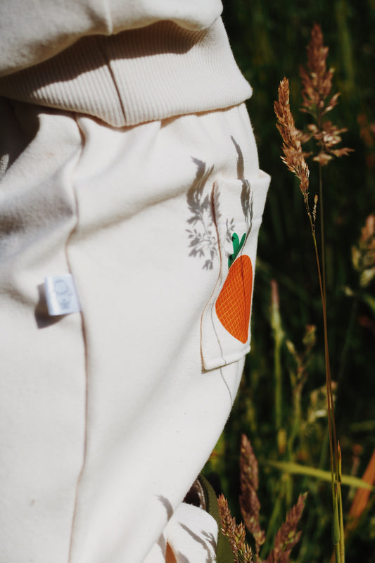 Félix, le pantalon bébé et enfant  (0-6 ans) "fraise"