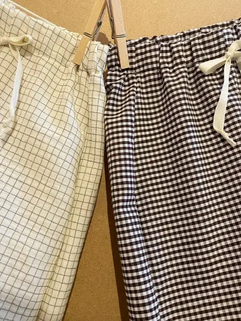 Félix, le pantalon bébé et enfant  (0-6 ans) "Vichy Chocolat" Ma boutique