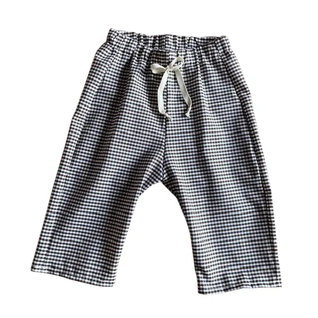 Félix, le pantalon bébé et enfant  (0-6 ans) "Vichy Chocolat" Ma boutique