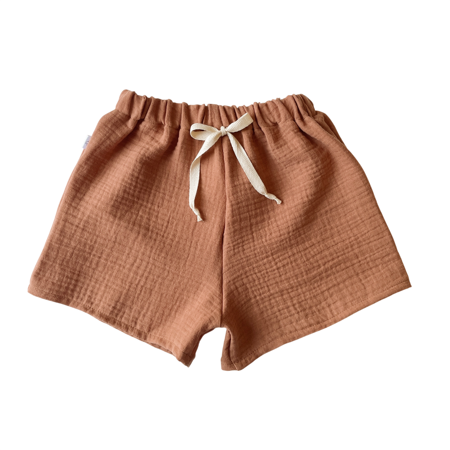 Malo, le short bébé et enfant (6 mois - 6 ans) "double gaze de coton argile"