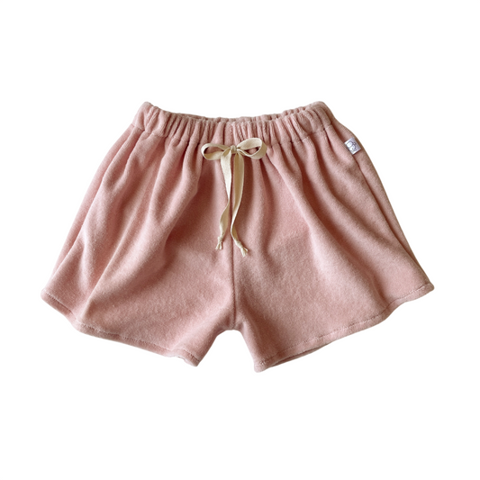 Malo, le short bébé et enfant (6 mois - 6 ans) "Éponge Coton Rose"