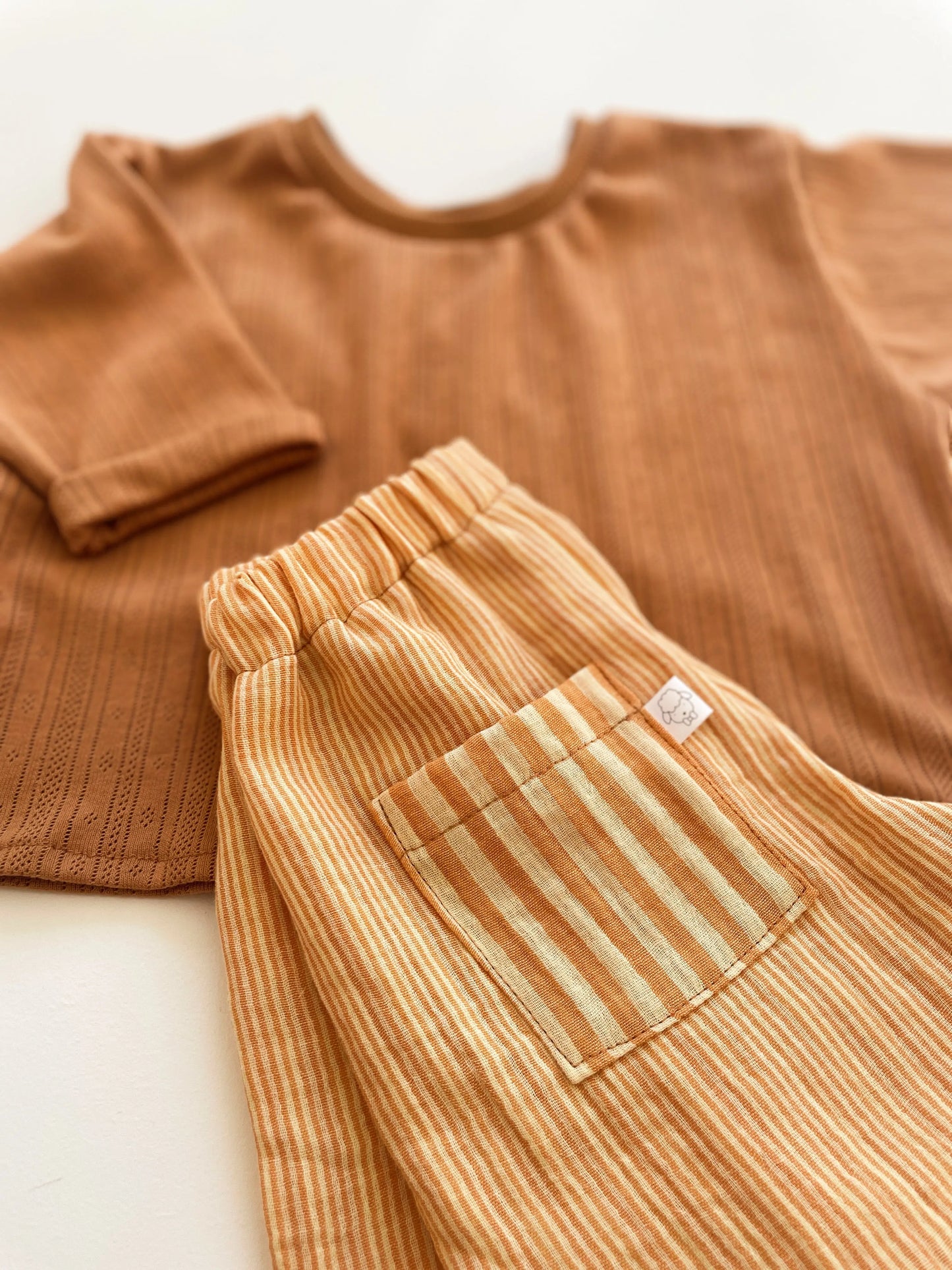 Malo, le short bébé et enfant (6 mois - 6 ans) "Rayé Jaune" MOUSSE ET COMPAGNIE