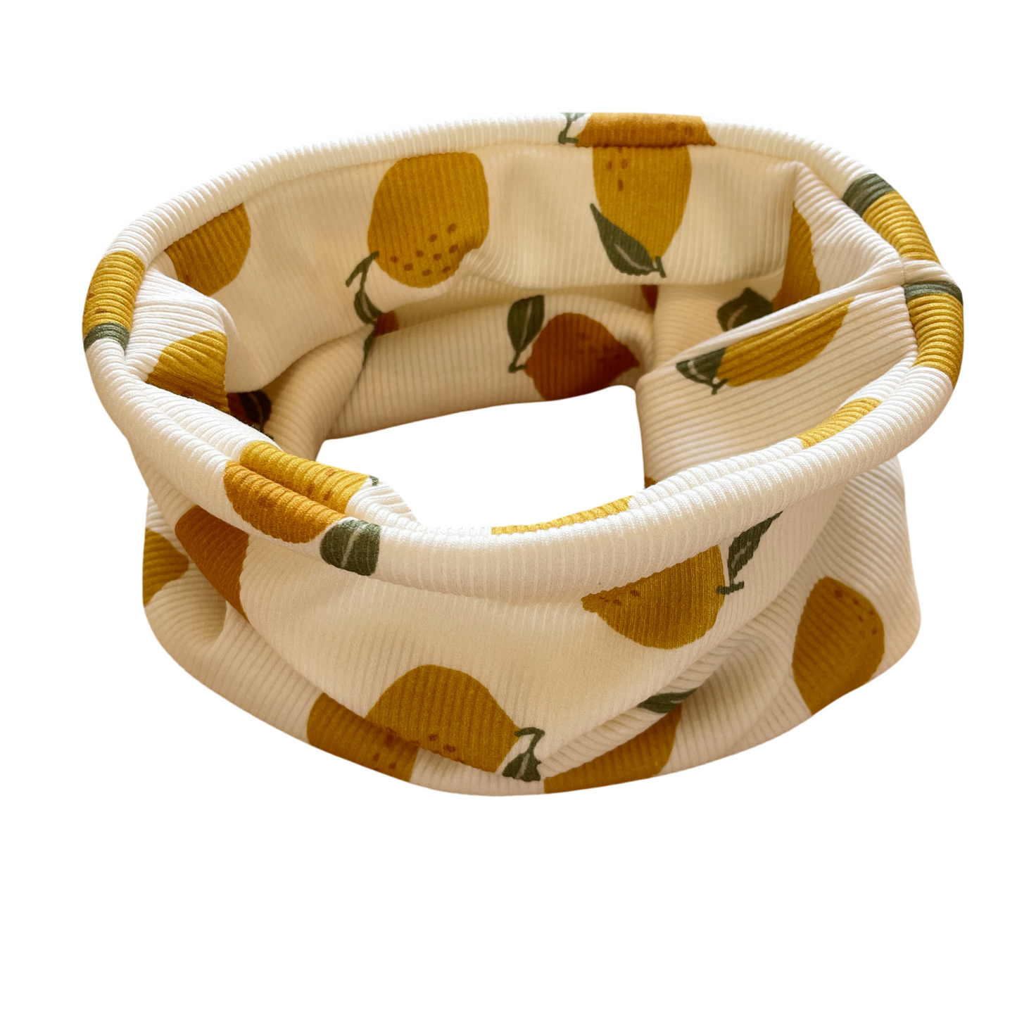 Martin, le snood bébé et enfant (0-6 ans) "Citrons"