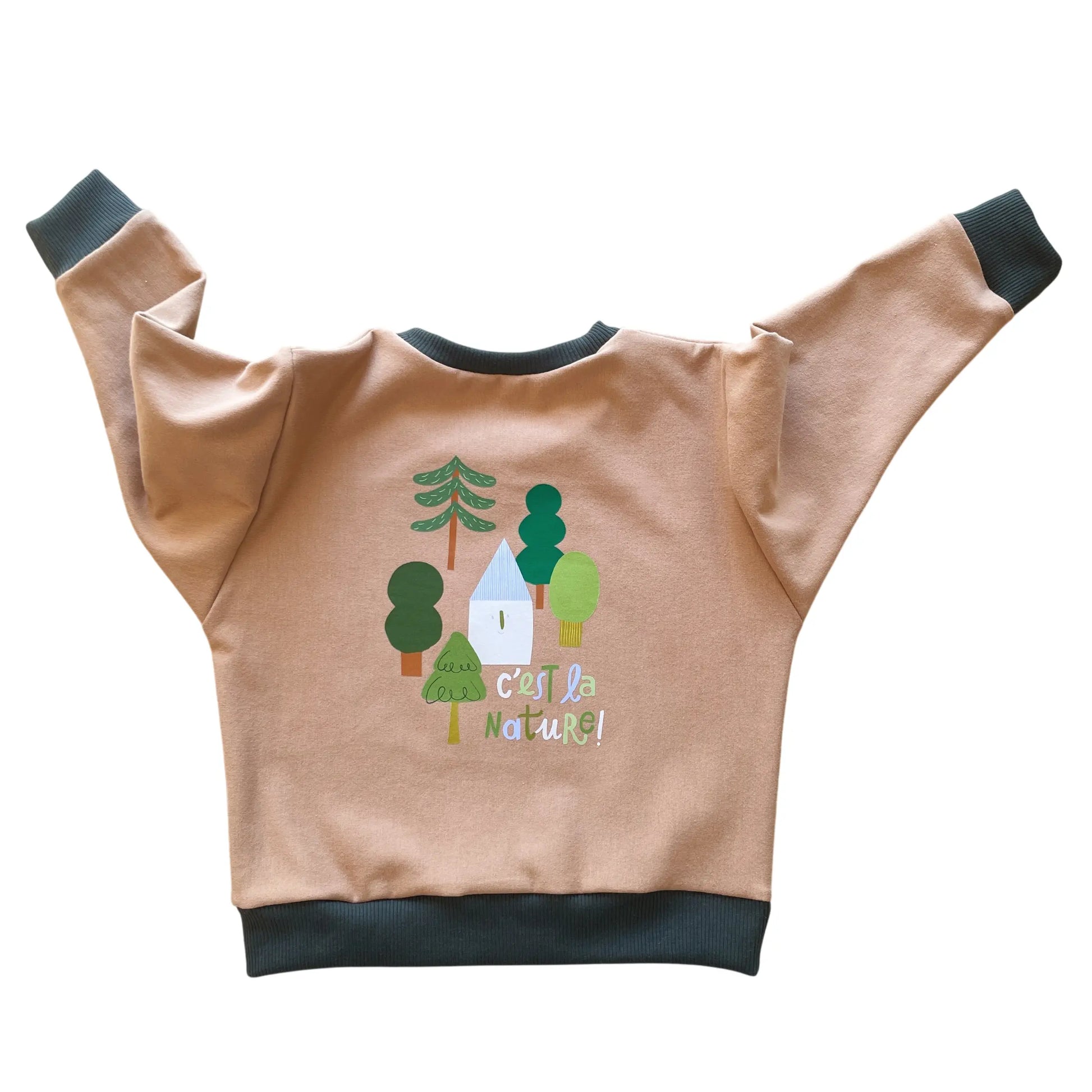 Lulu, le sweat bébé et enfant (0-6 ans) "c'est la nature" Ma boutique