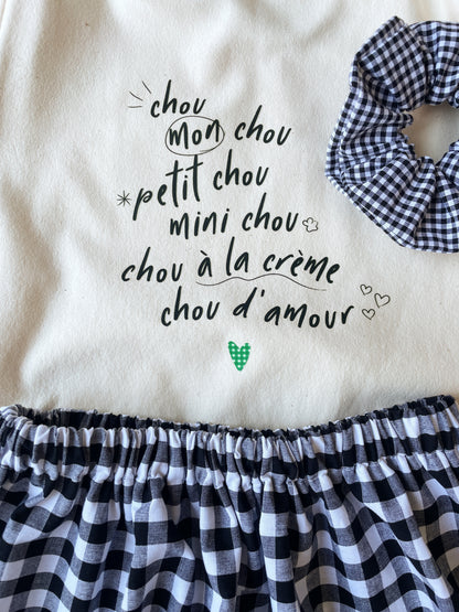 Lulu, le sweat bébé et enfant (0-6 ans) "CHOU"