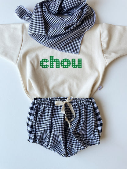 Lulu, le sweat bébé et enfant (0-6 ans) "CHOU"