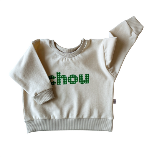 Lulu, le sweat bébé et enfant (0-6 ans) "CHOU"