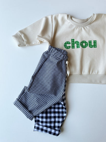 Lulu, le sweat bébé et enfant (0-6 ans) "CHOU"