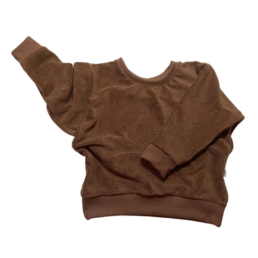 Lulu, le sweat bébé et enfant (0-6 ans) "éponge coton chocolat" Ma boutique