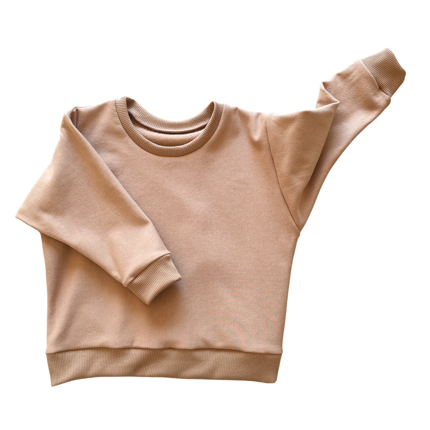Lulu, le sweat bébé et enfant (0-6 ans) "uni camel" Ma boutique