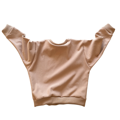 Lulu, le sweat bébé et enfant (0-6 ans) "uni camel" Ma boutique