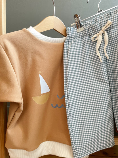 Lulu, le sweat bébé et enfant (0-6 ans) "sur l'eau" Ma boutique