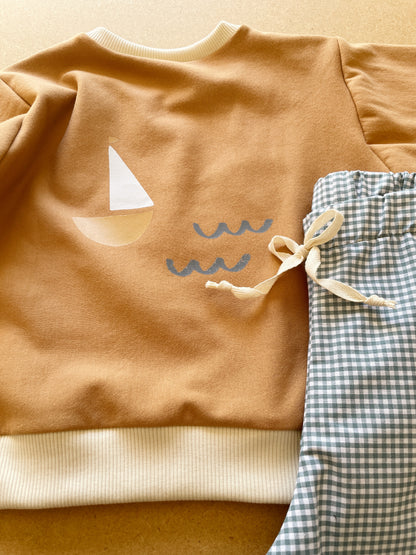 Lulu, le sweat bébé et enfant (0-6 ans) "sur l'eau" Ma boutique
