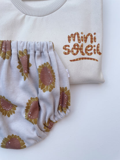 Lulu, le sweat bébé et enfant (0-6 ans) "mini soleil"