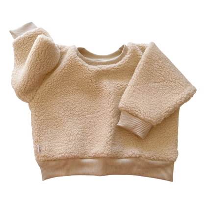 Lulu, le sweat bébé et enfant (0-6 ans) "moumoute et naturel"