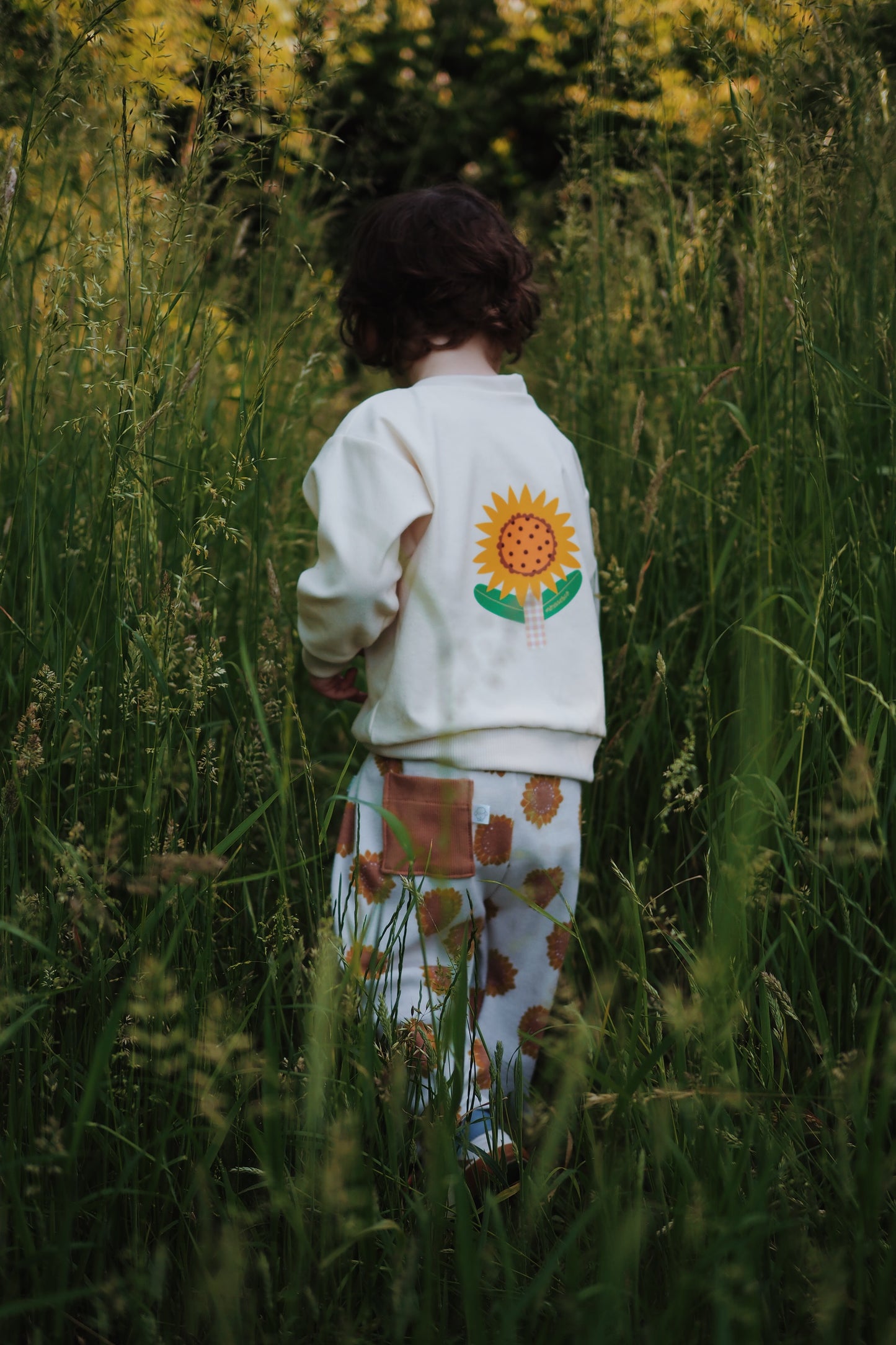 Lulu, le sweat bébé et enfant (0-6 ans) "tournesol"